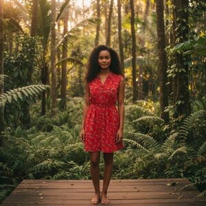 Angie cute bright Floral Mini Dress